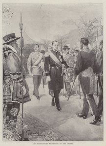 La procesión del novio a la capilla de G.S. Amato